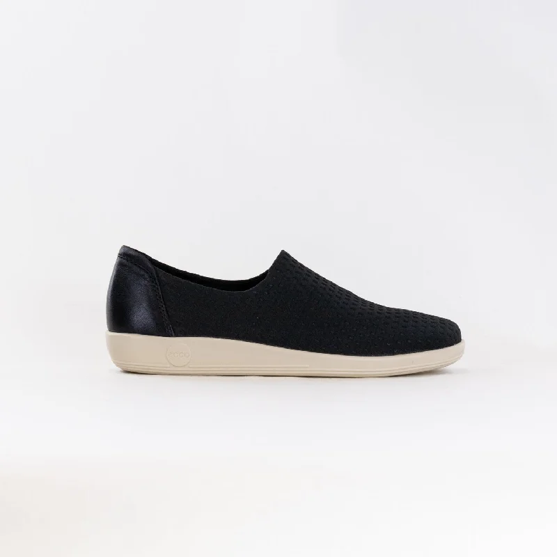 ECCO Soft 2.0 Slip On (Women's) - Black/Black