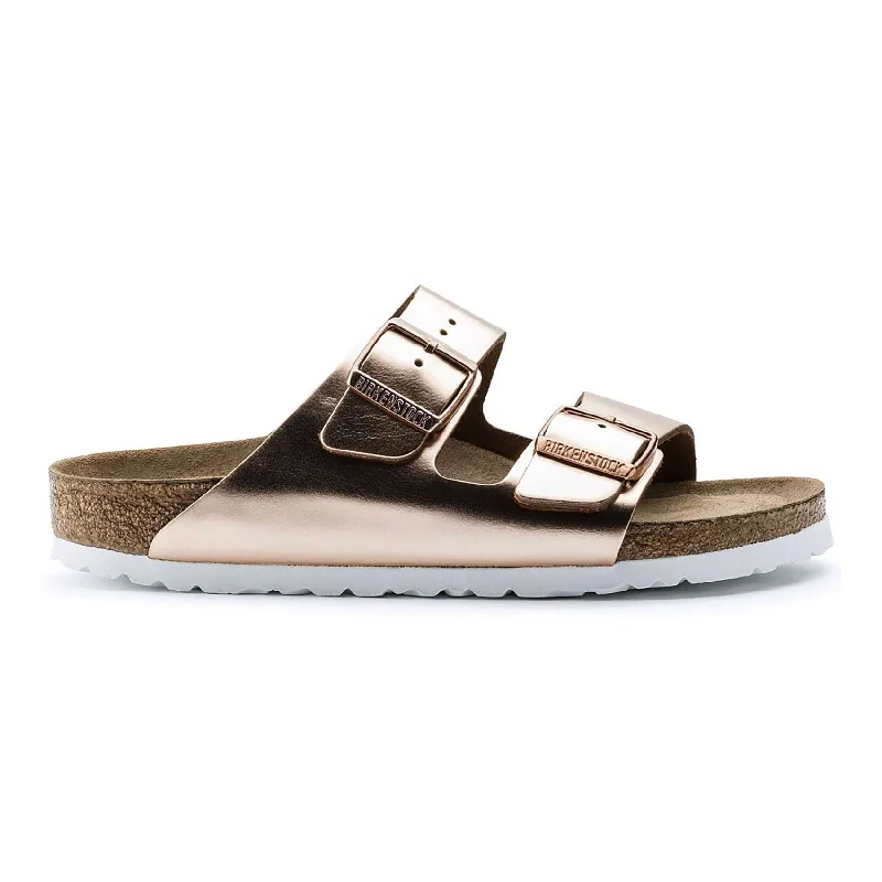 Birkenstock Women's Arizona Soft Footbed Copper Leather