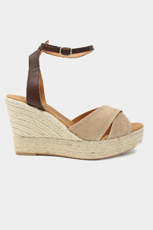 Nadia Platform Wedge | Camel