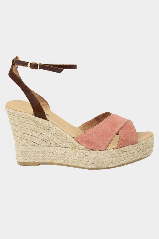 Nadia Platform Wedge | Dusty Pink