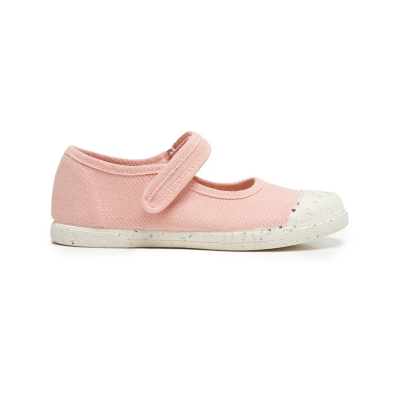 ECO-friendly Canvas Mary Jane Sneakers In Peach