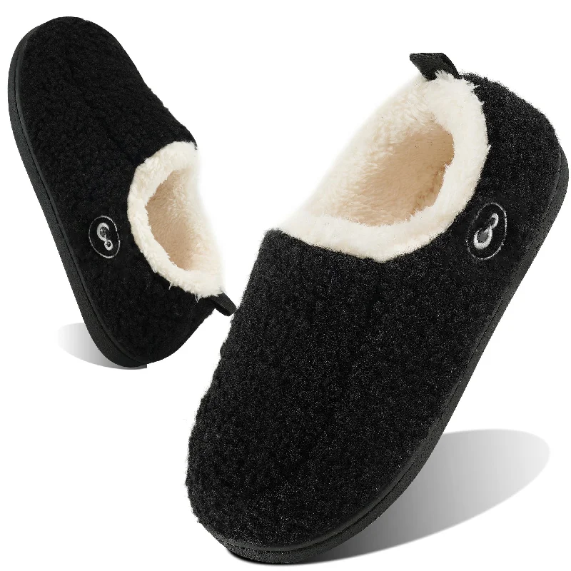 HARENCWomens Slippers Indoor Shoes with Memory Foam Warm Plush Fleece Lined House Slipper Home Shoe