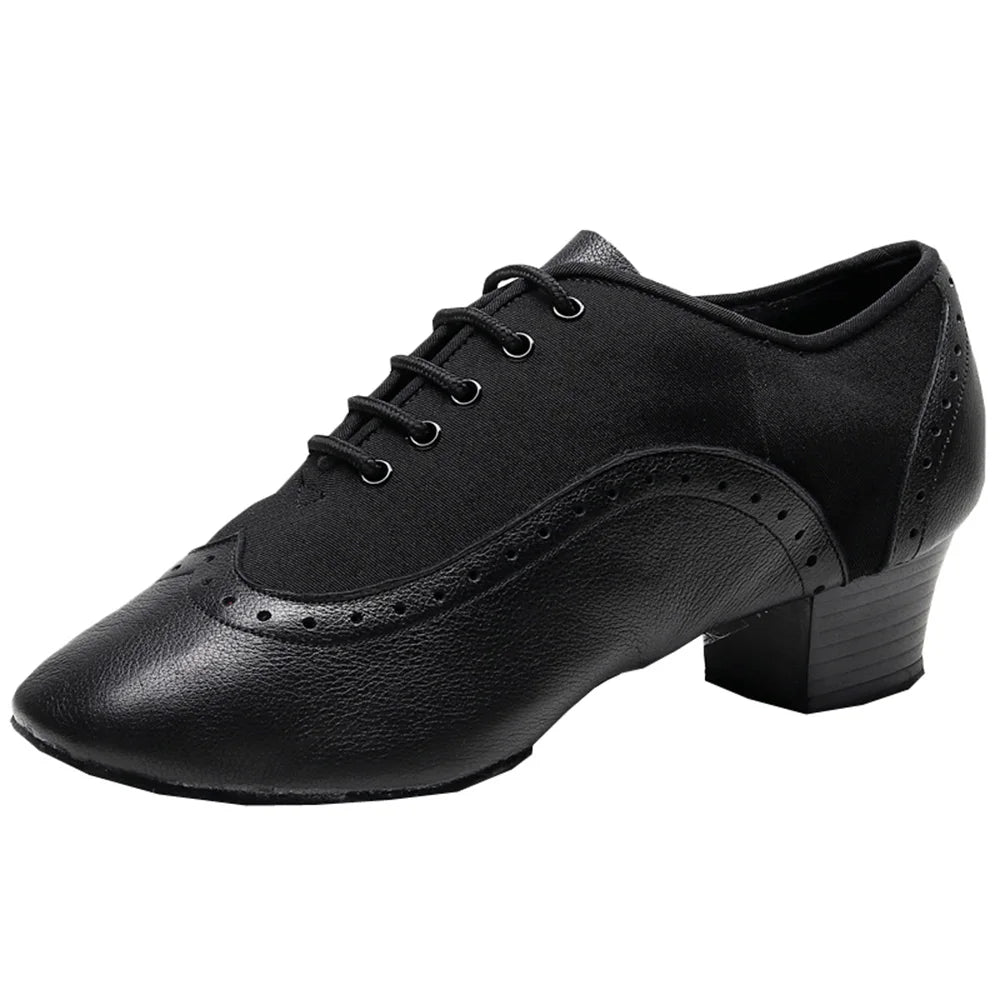 Men's Latin Dance Shoes Material and Broguing BD 458