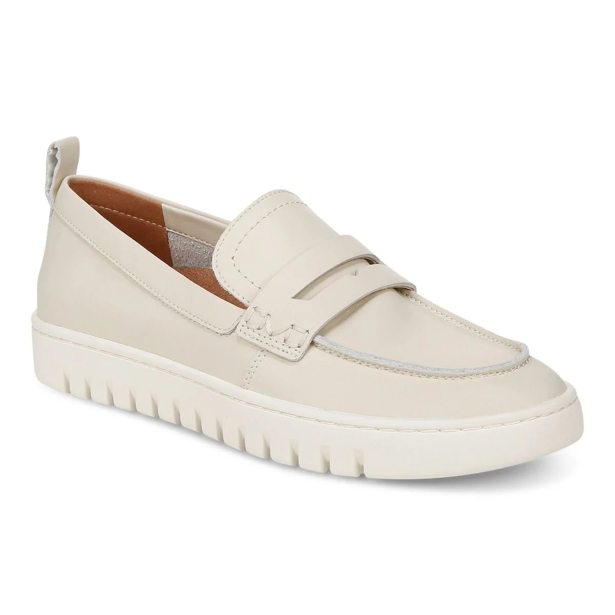 Vionic Uptown Loafer Cream Leather Women's