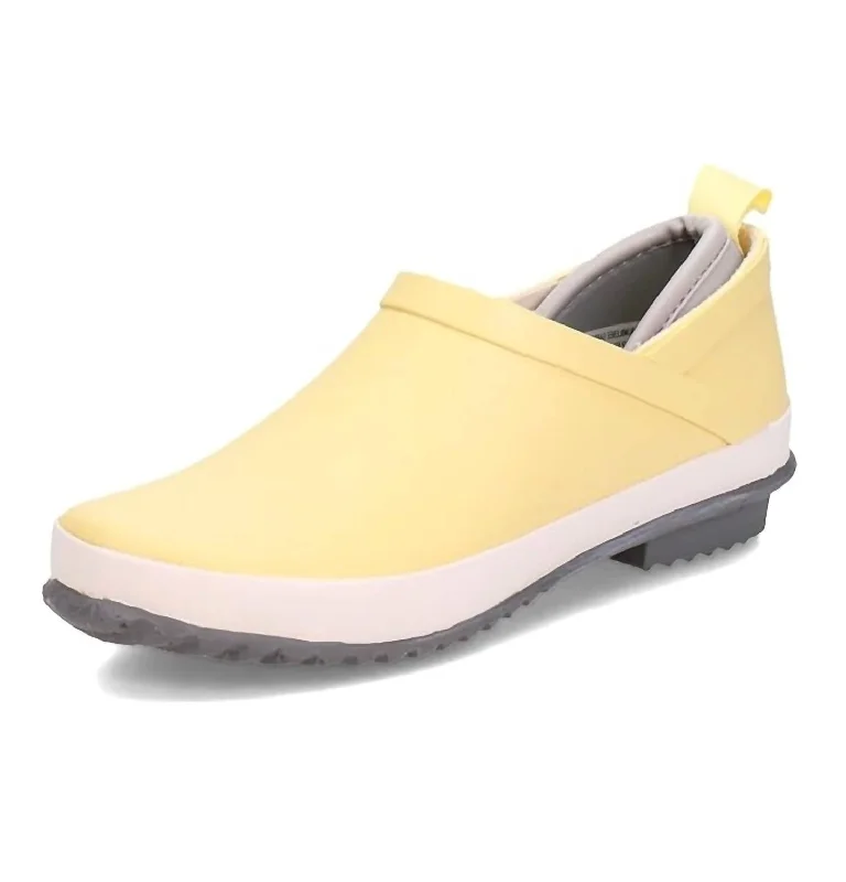 Women's Bumblebee Garden Ready Rain Shoes In Yellow/light Grey