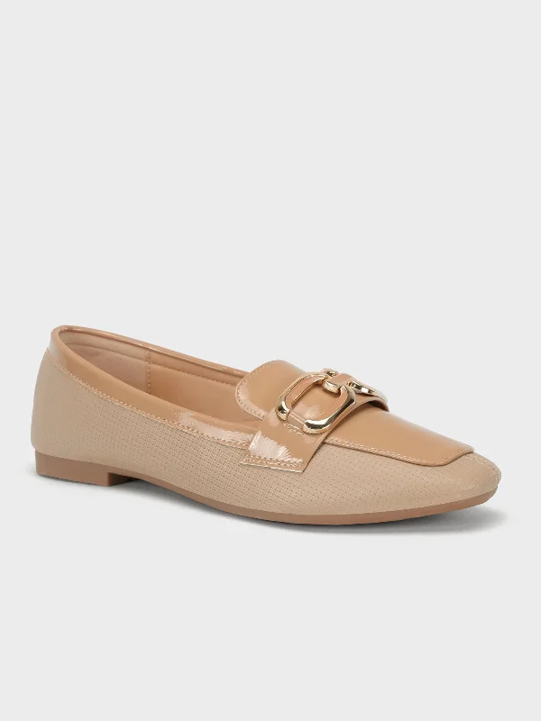 Womens "DESAI" Chained Adorn Casual Ballerinas