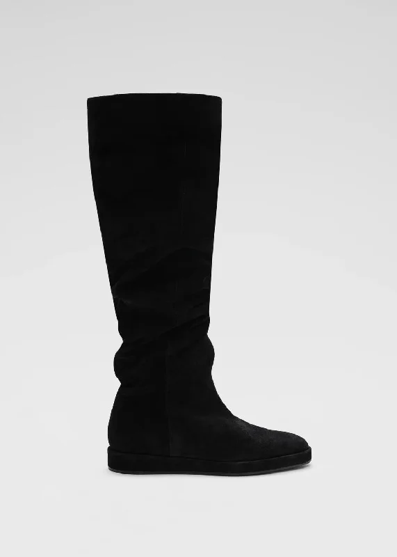 Women's Soft Slouch Boots In Black