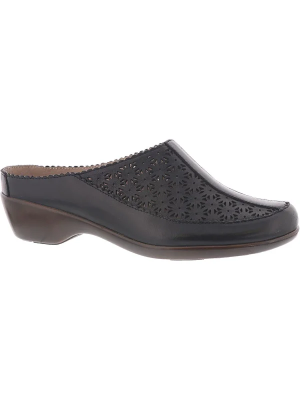 Dusk Womens Leather Slip On Mules