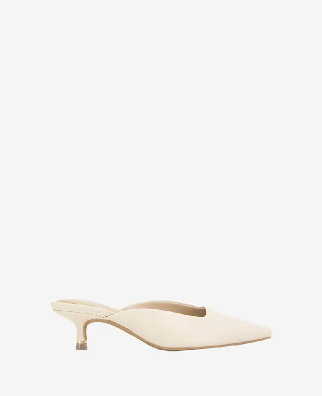 Margo Leather Kitten Heel Mule